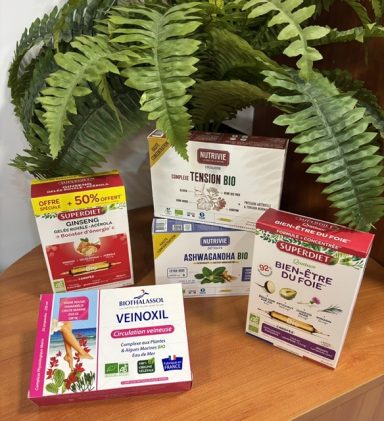 Ampoules d'extrait concentré de plantes 